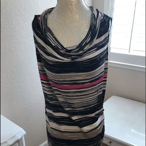 Dana Bachman Polyester spandex stripped tank top